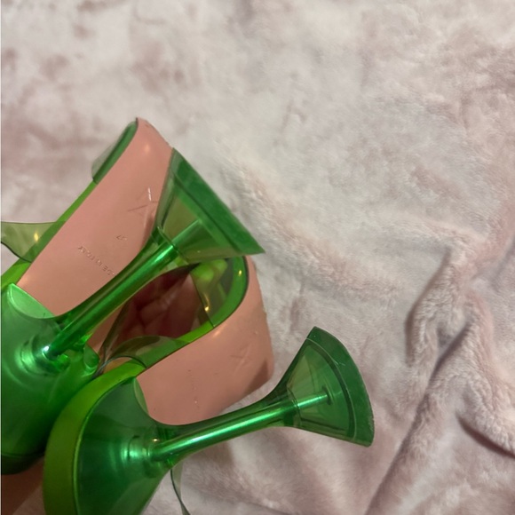 Amina Muaddi Holli Glass PVC slingback pumps - Picture 11 of 12